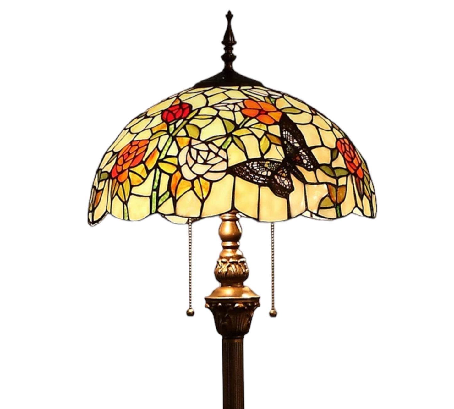 CDH Tiffany Floor Lamp (16023) 16" 40CM Shade