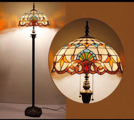 CDH Tiffany Floor Lamp (16025) 16" 40CM Shade