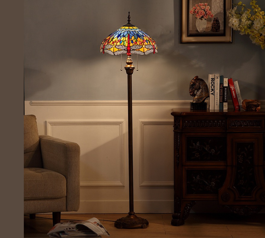 CDH Tiffany Floor Lamp (16031) 16" 40CM Shade