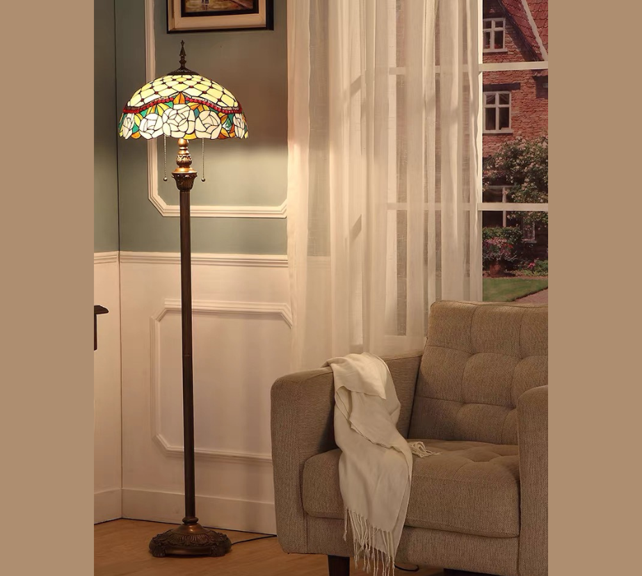 CDH Tiffany Floor Lamp (16032) 16" 40CM Shade