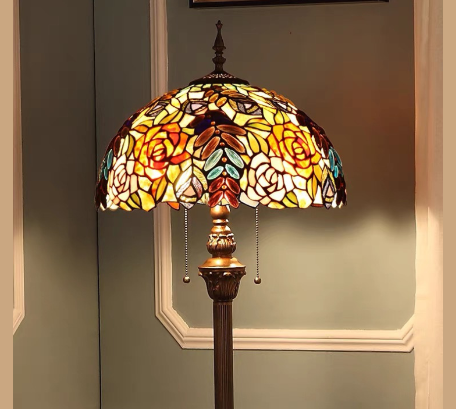 CDH Tiffany Floor Lamp (16071) 16" 40CM Shade