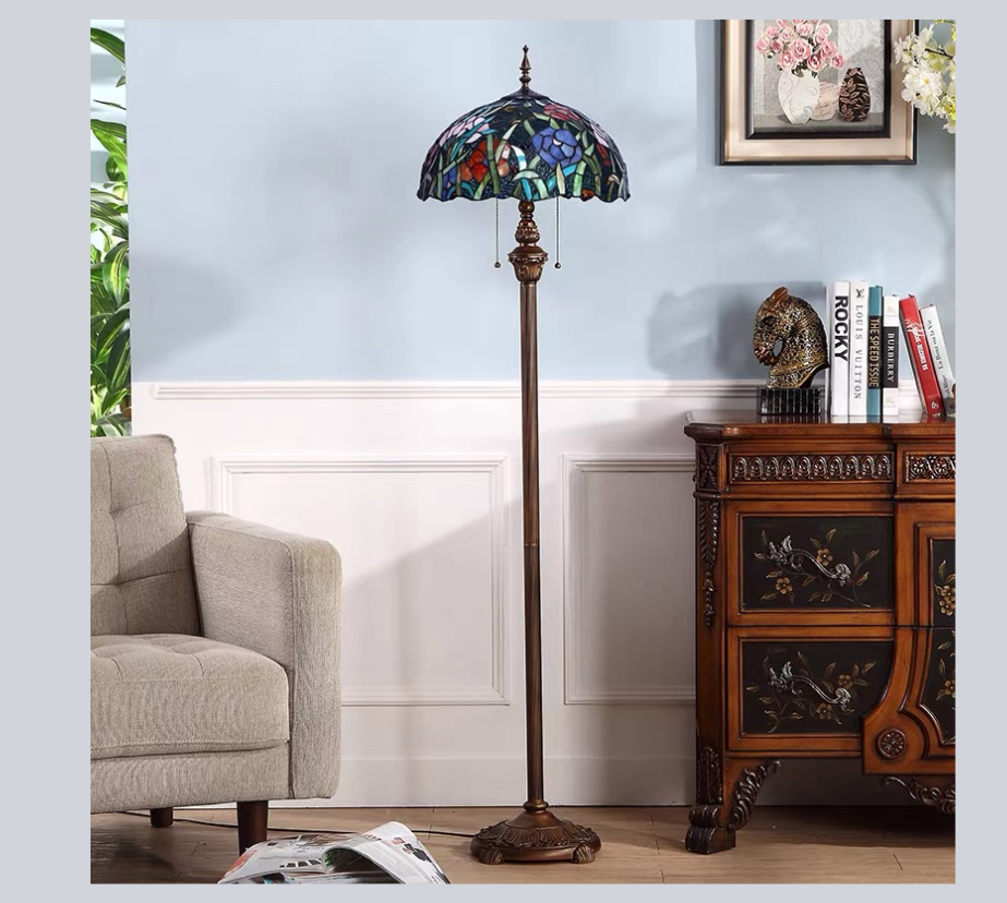 CDH Tiffany Floor Lamp (16073) 16" 40CM Shade