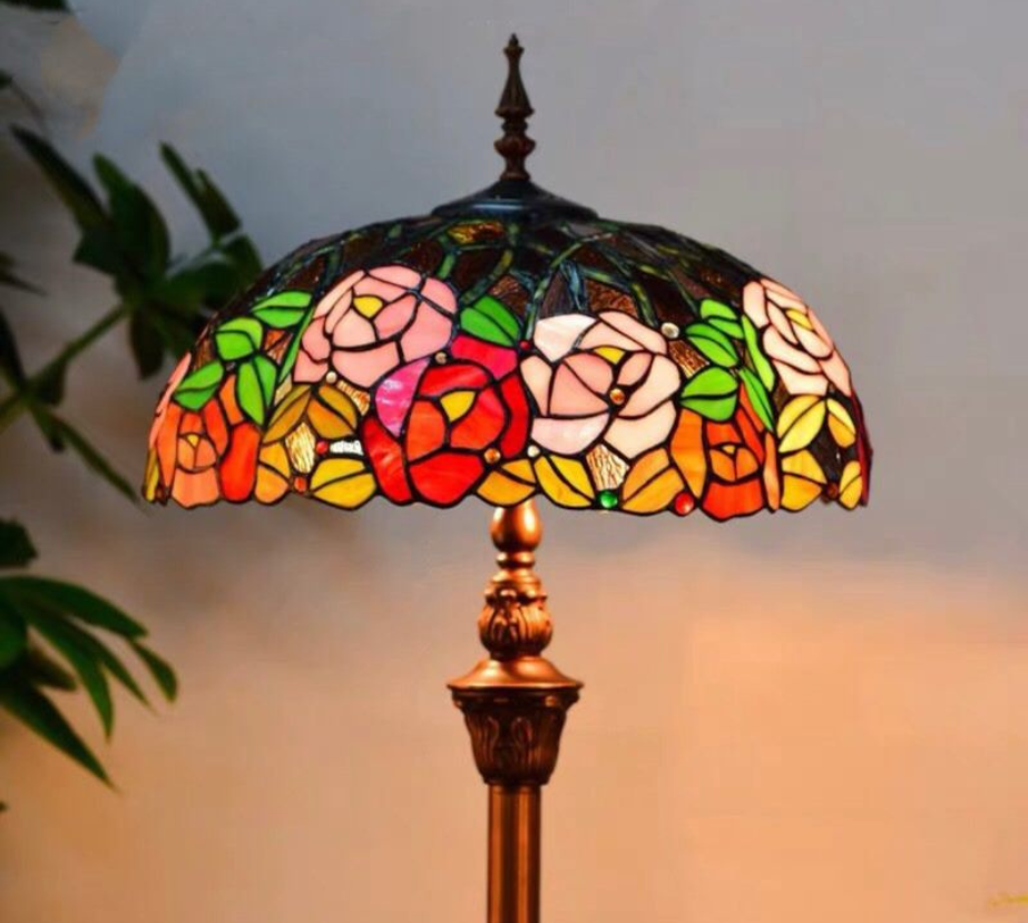 CDH Tiffany Floor Lamp (16078) 16" 40CM Shade