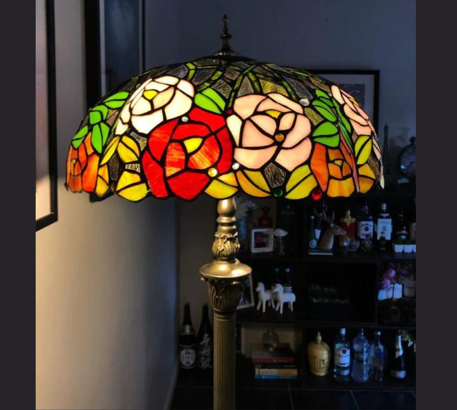 CDH Tiffany Floor Lamp (16078) 16" 40CM Shade