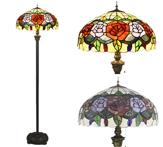 CDH Tiffany Floor Lamp (16081)  16" 40CM Shade