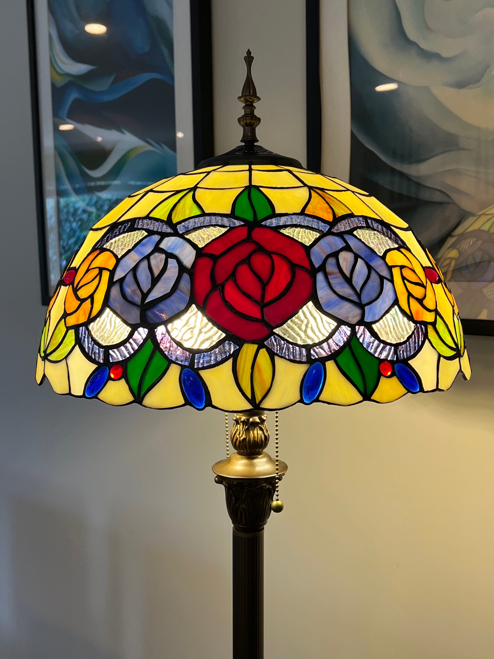CDH Tiffany Floor Lamp (16081)  16" 40CM Shade