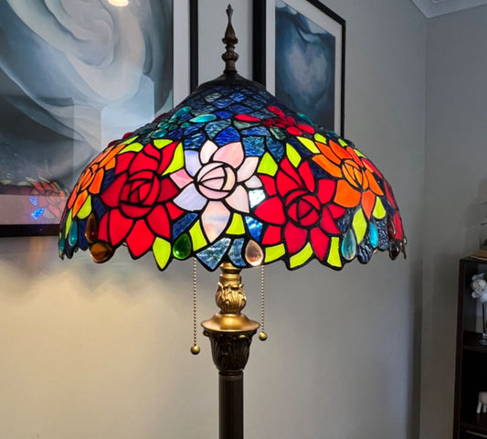 CDH Tiffany Floor Lamp (16110) 16" 40CM Shade