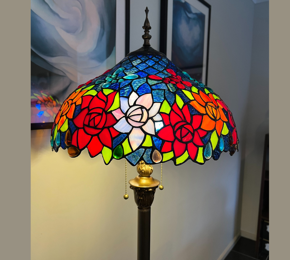 CDH Tiffany Floor Lamp (16110) 16" 40CM Shade
