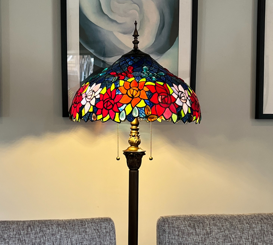 CDH Tiffany Floor Lamp (16110) 16" 40CM Shade