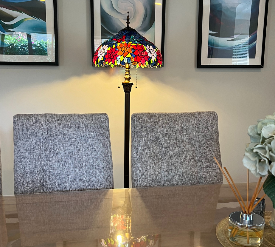 CDH Tiffany Floor Lamp (16110) 16" 40CM Shade