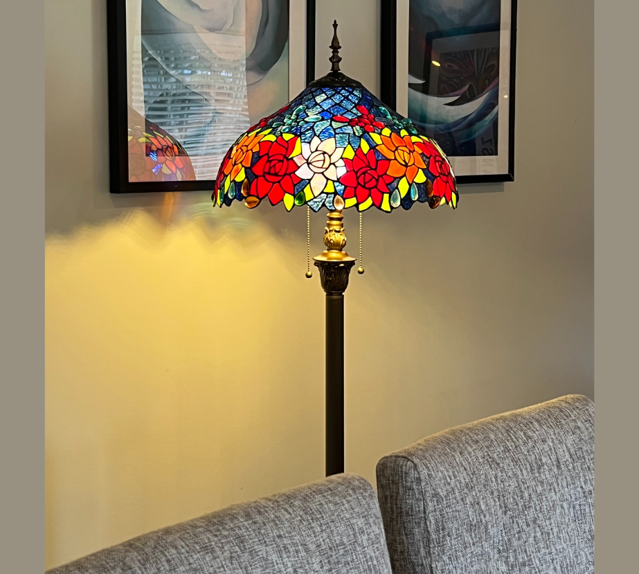CDH Tiffany Floor Lamp (16110) 16" 40CM Shade