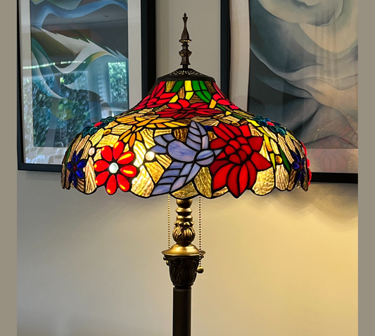 CDH Tiffany Floor Lamp (16111) 16" 40CM Shade