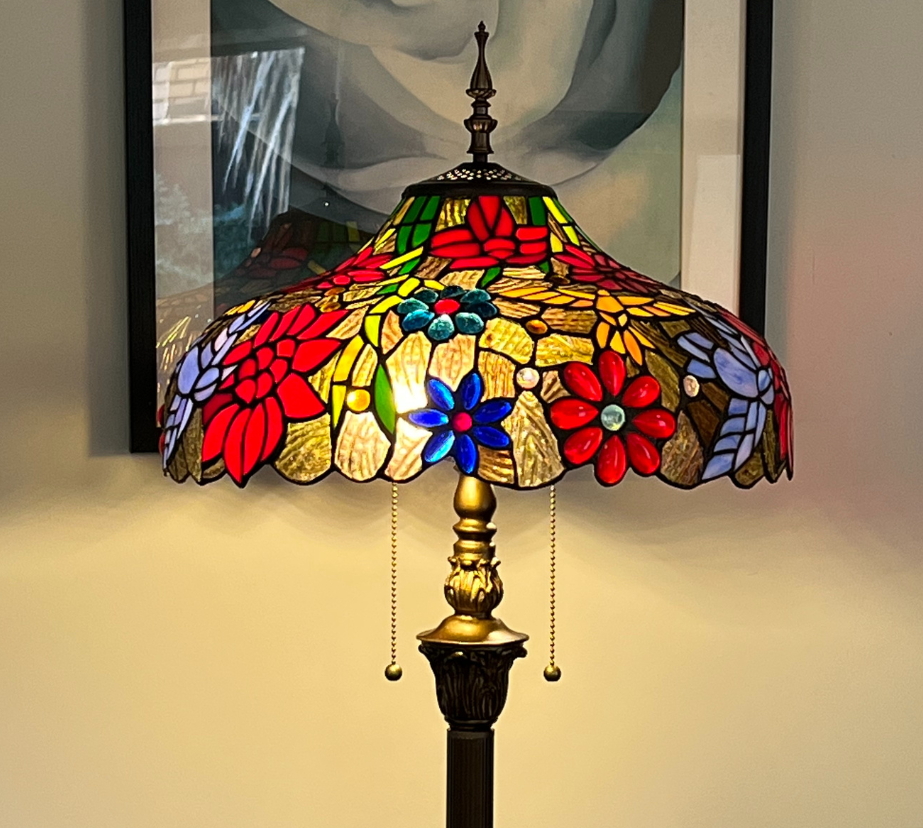 CDH Tiffany Floor Lamp (16111) 16" 40CM Shade