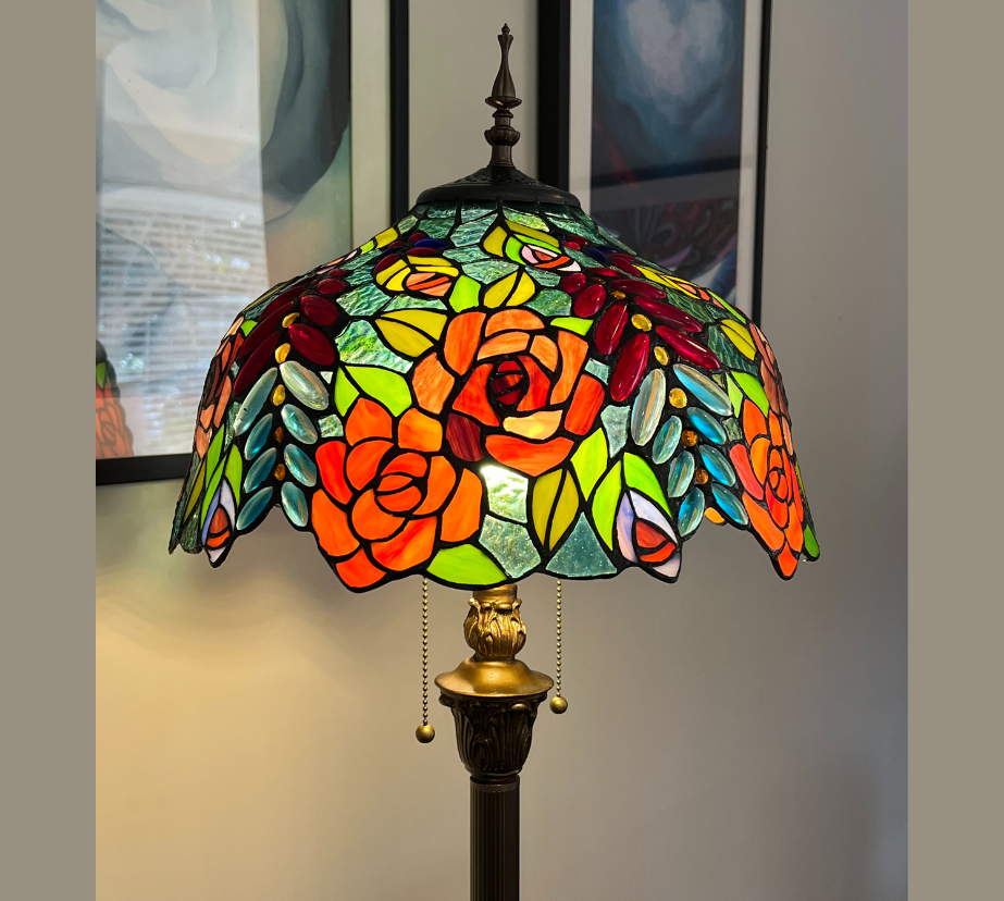 CDH Tiffany Floor Lamp (16112) 16" 40CM Shade