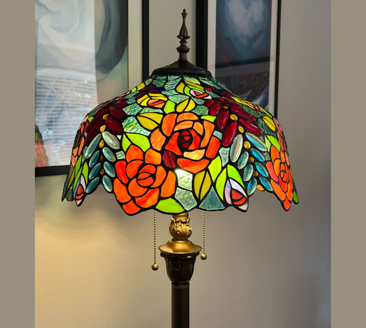 CDH Tiffany Floor Lamp (16112) 16" 40CM Shade