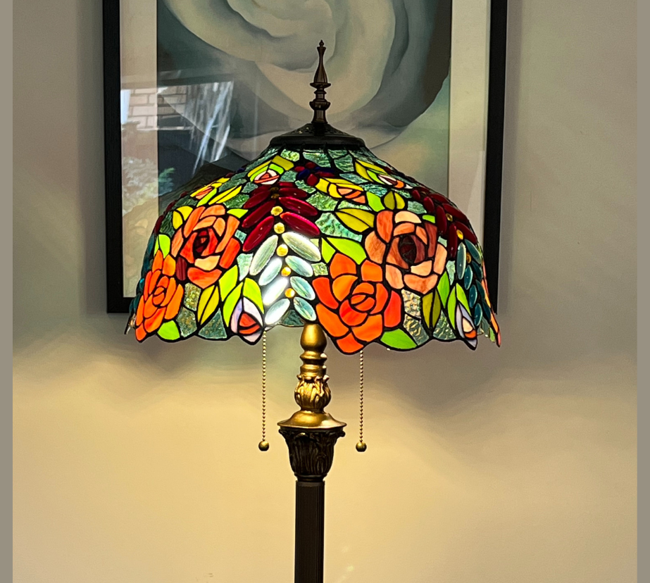 CDH Tiffany Floor Lamp (16112) 16" 40CM Shade