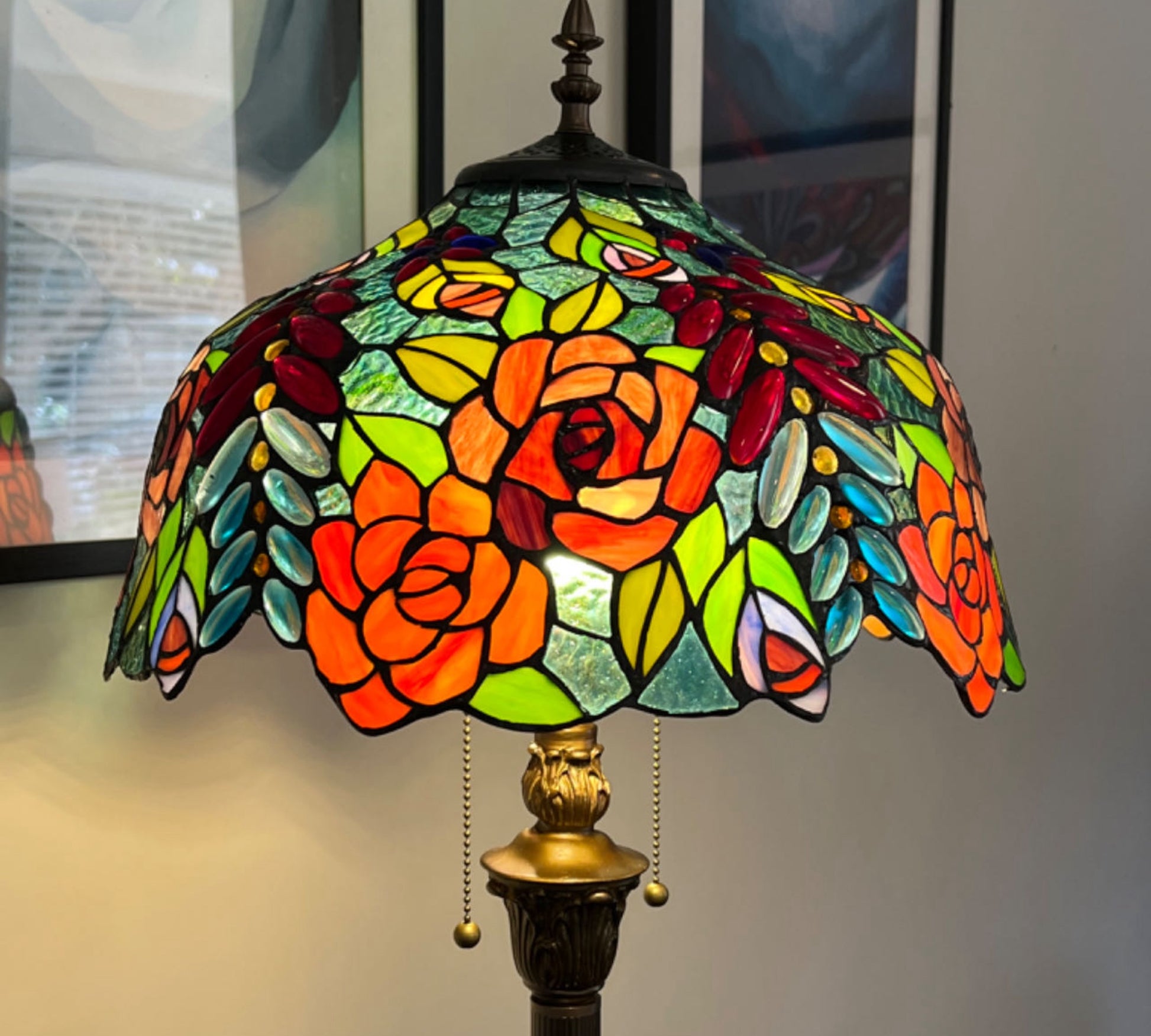 CDH Tiffany Floor Lamp (16112) 16" 40CM Shade