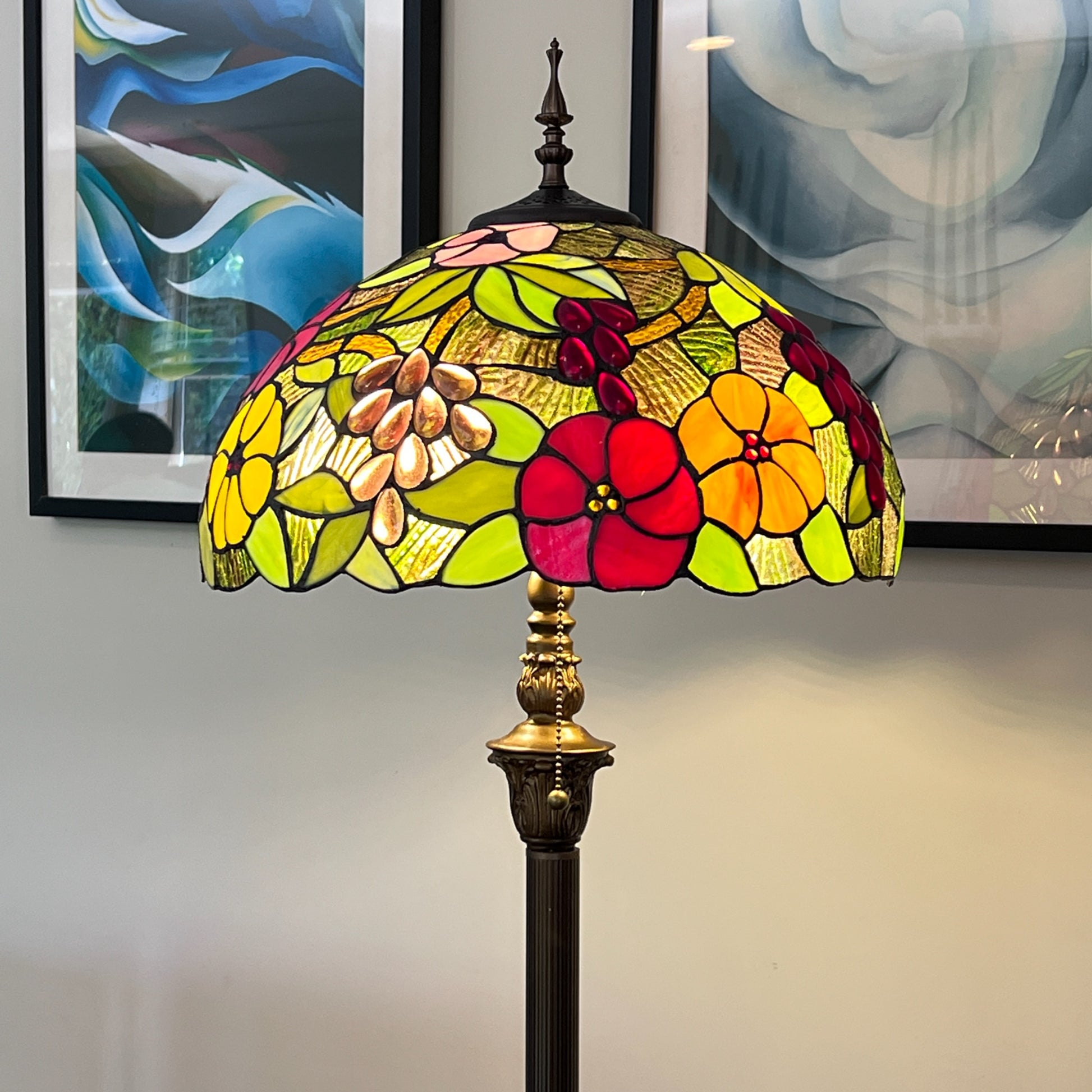 CDH Tiffany Floor Lamp (16115) 16" 40CM Shade