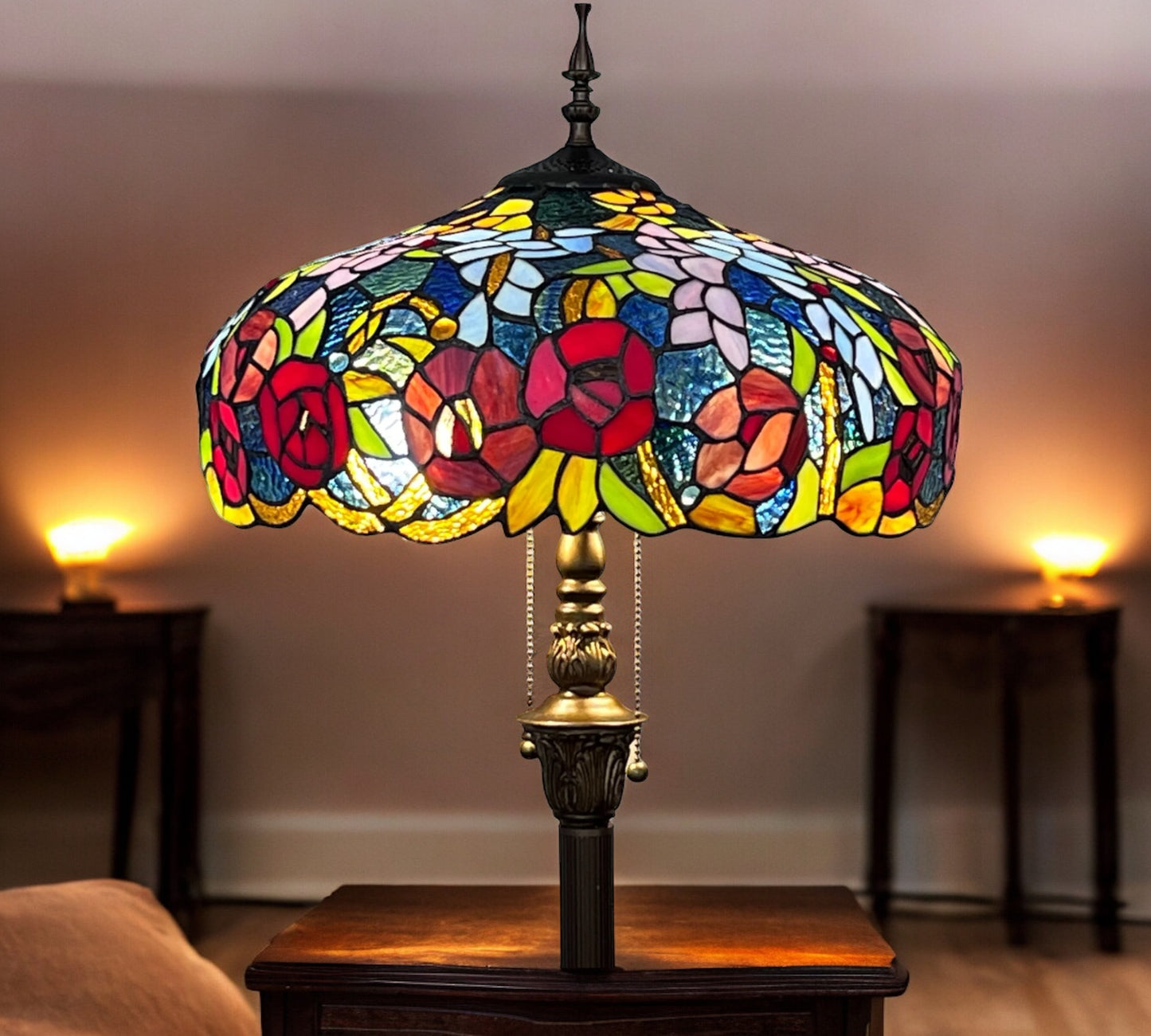 CDH Tiffany Floor Lamp (16116) 16" 40CM Shade