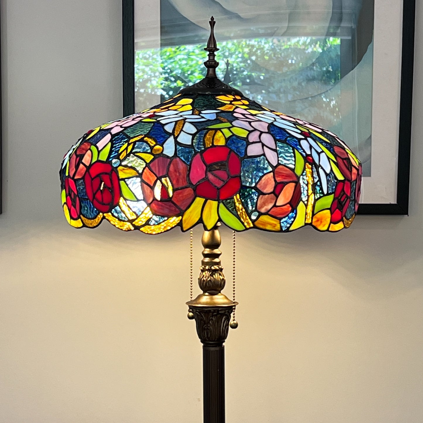 CDH Tiffany Floor Lamp (16116) 16" 40CM Shade