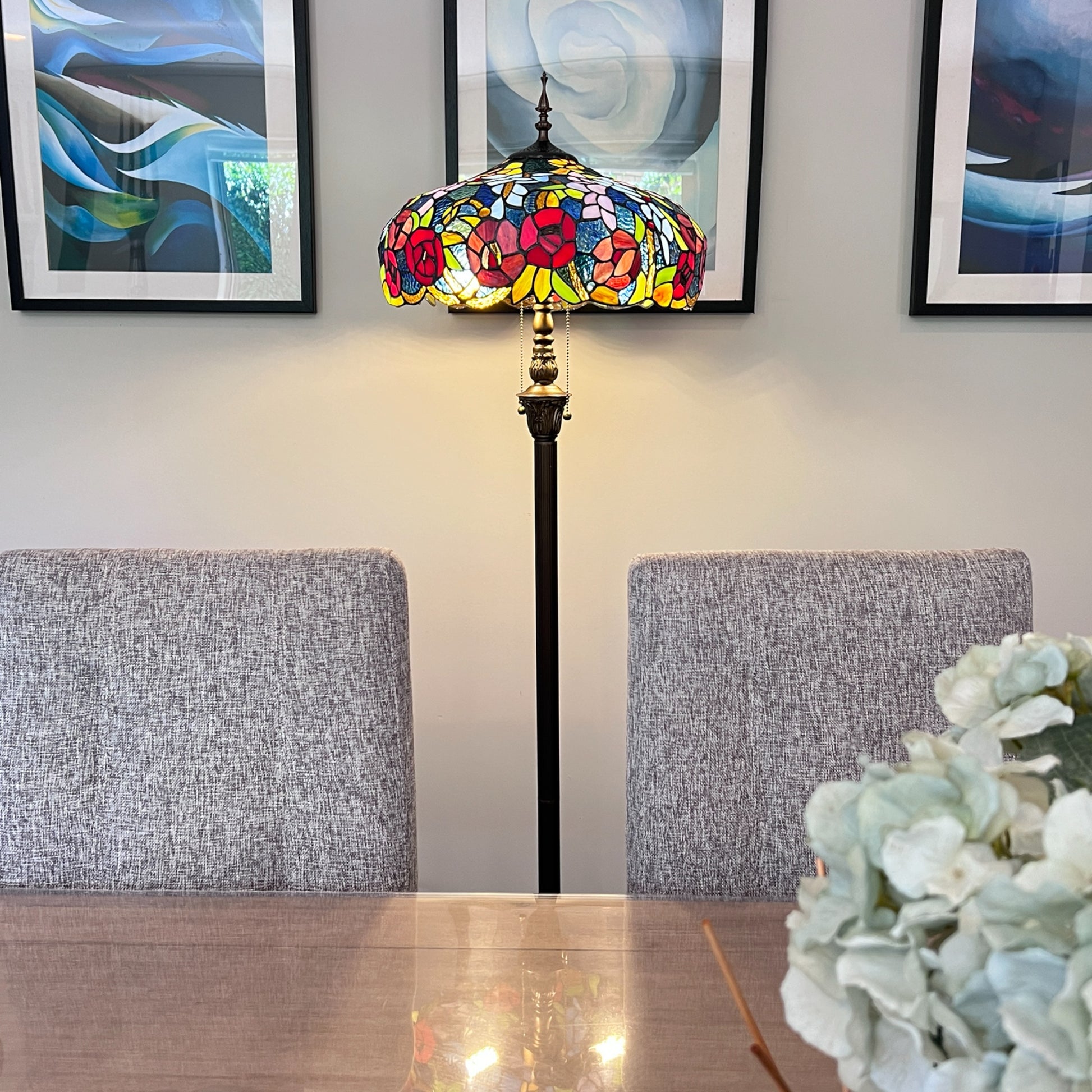 CDH Tiffany Floor Lamp (16116) 16" 40CM Shade