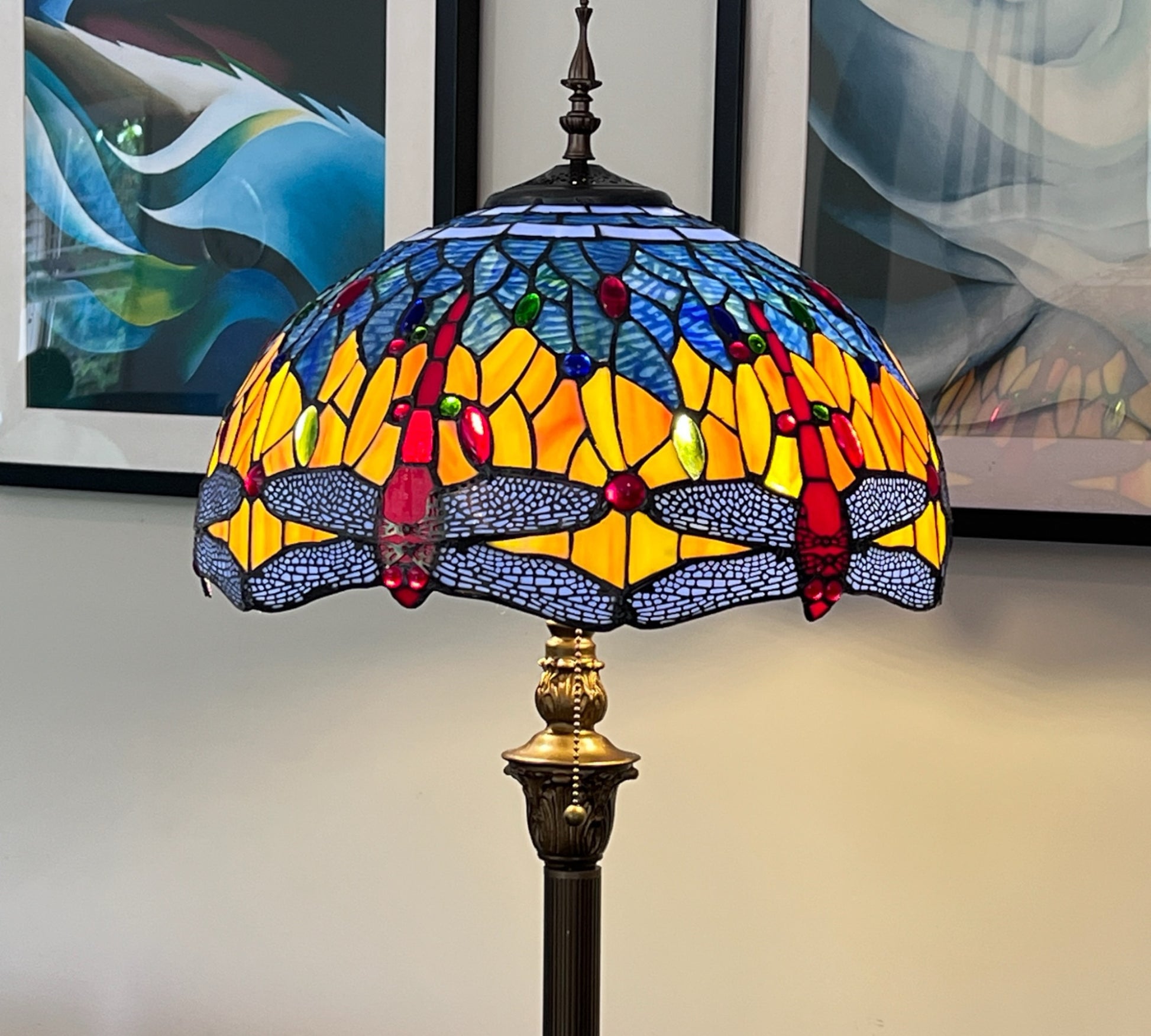 CDH Tiffany Floor Lamp (16117) 16" 40CM Shade