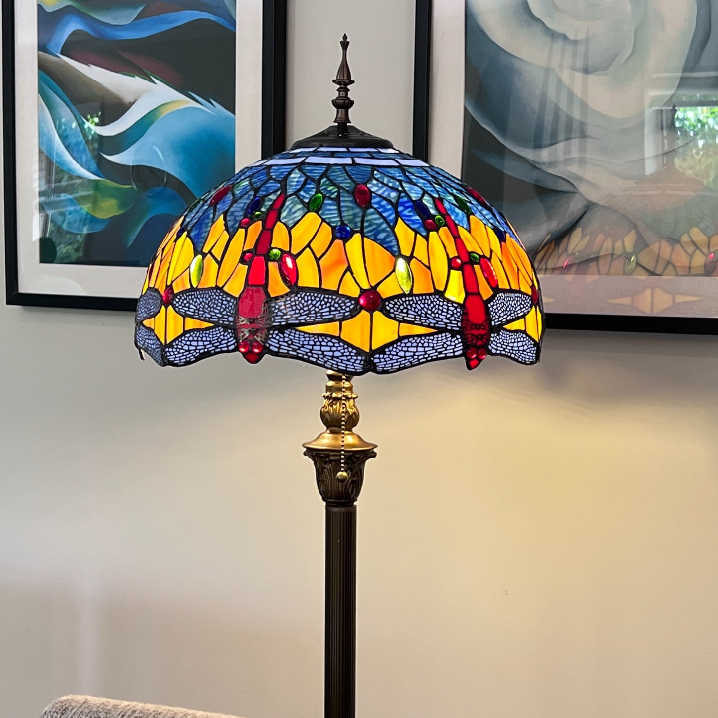 CDH Tiffany Floor Lamp (16117) 16" 40CM Shade