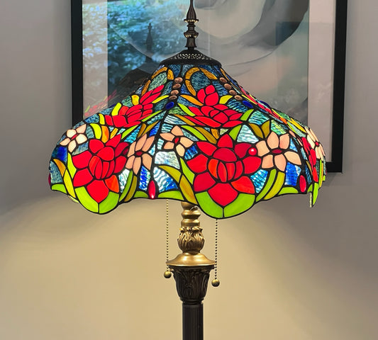 CDH Tiffany Floor Lamp (16118) 16" 40CM Shade