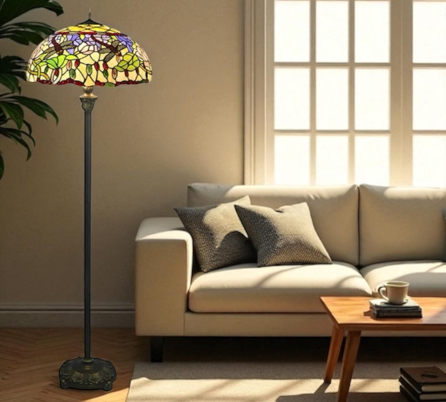 CDH Tiffany Floor Lamp (16941) 16" 40CM Shade