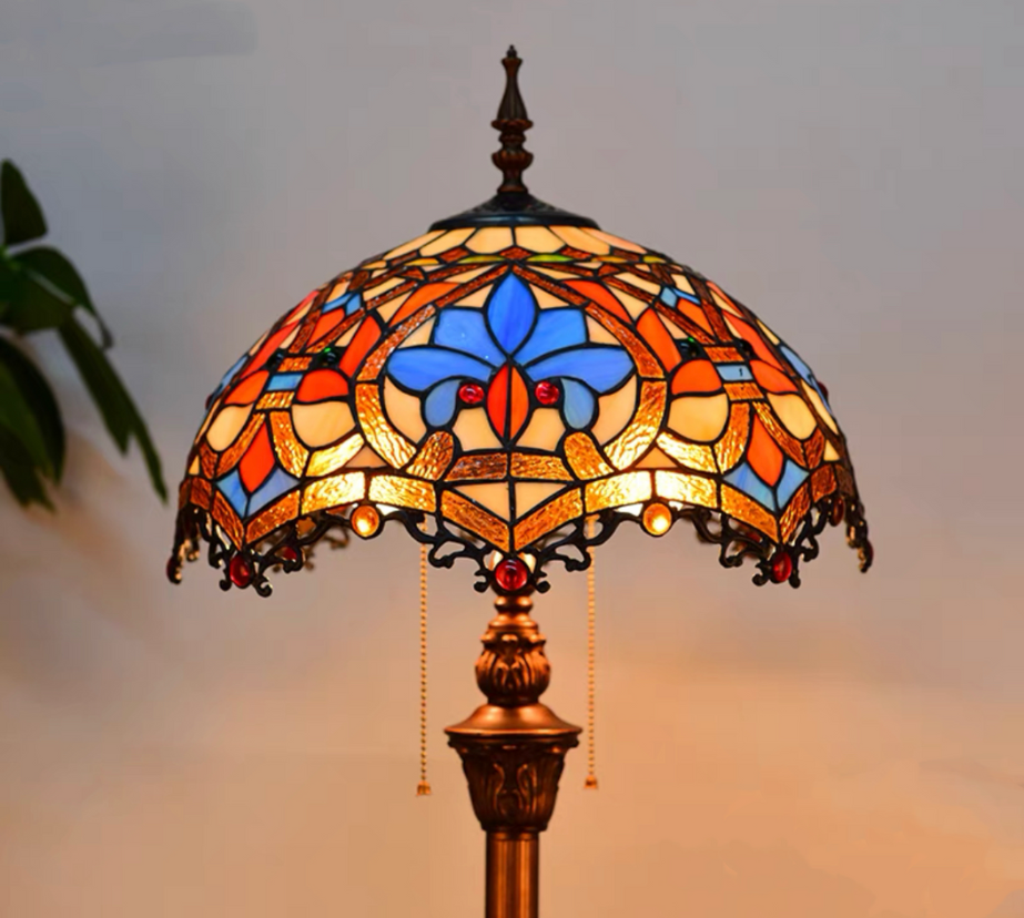 CDH Tiffany Floor Lamp (18006) 16" 40CM Shade