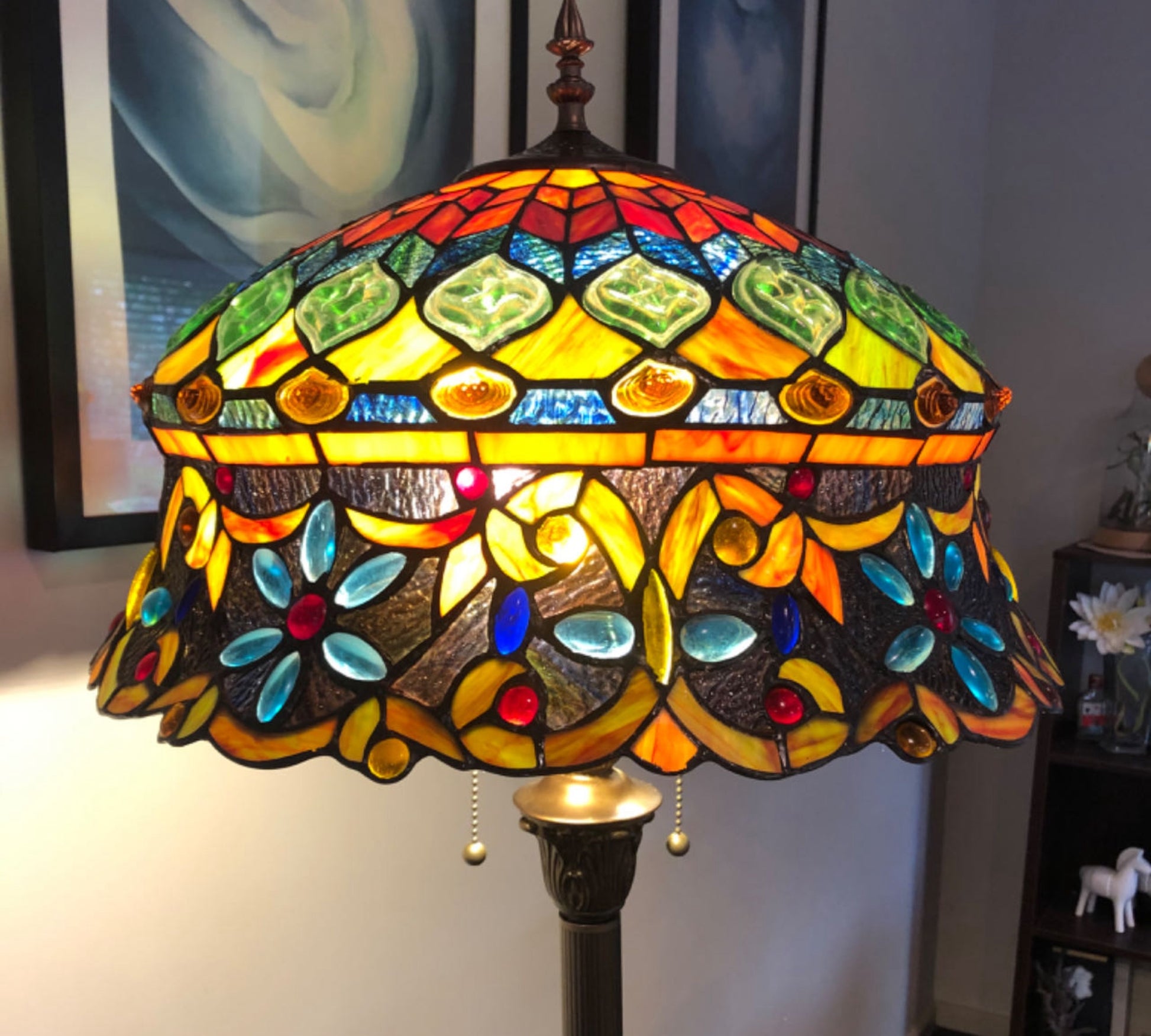 CDH Tiffany Floor Lamp 18" XLARGE 46CM shade (19002)