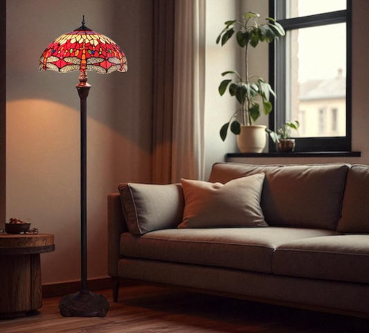 CDH Tiffany Floor Lamp (23001) 16" 40CM Shade