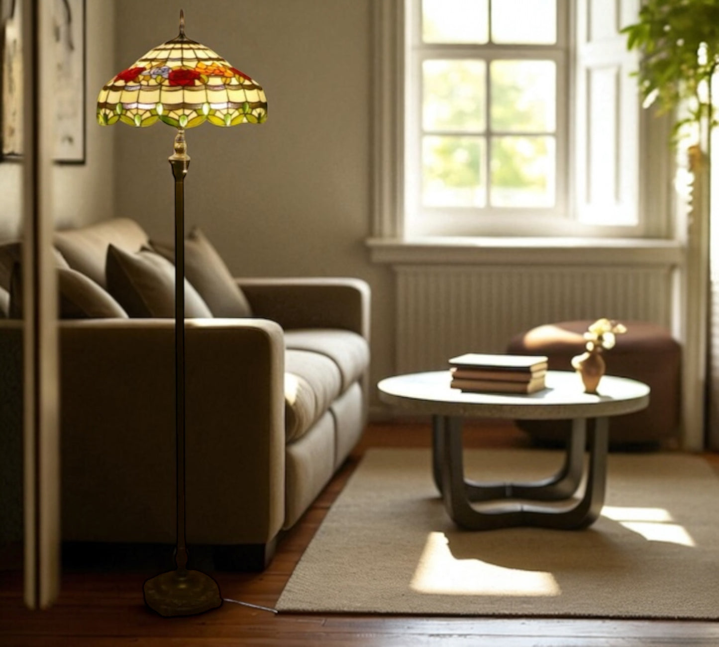 CDH Tiffany Floor Lamp XLARGE 18" 46CM shade (19012)