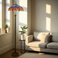CDH Tiffany Floor Lamp XLARGE 18" 46CM shade (19014) dragonfly