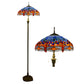 CDH Tiffany Floor Lamp XLARGE 18" 46CM shade (19014) dragonfly