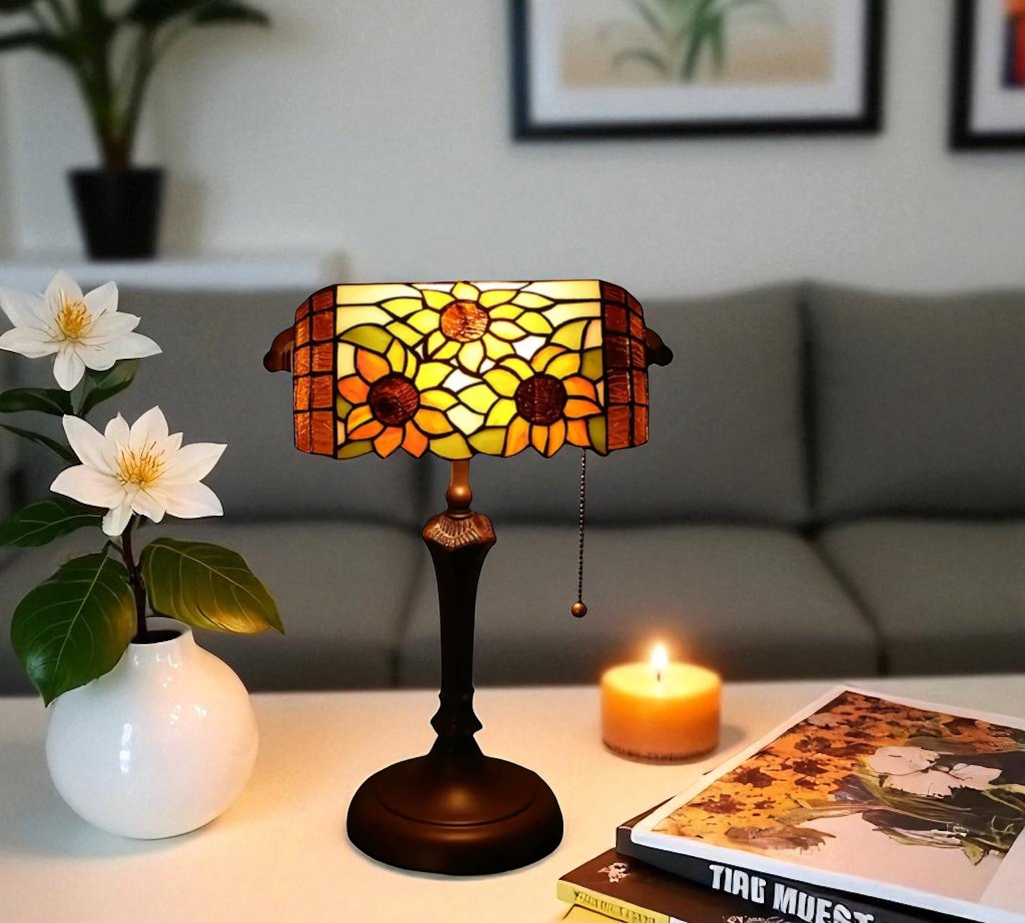 CDH Tiffany Reading Table Lamp (12040)