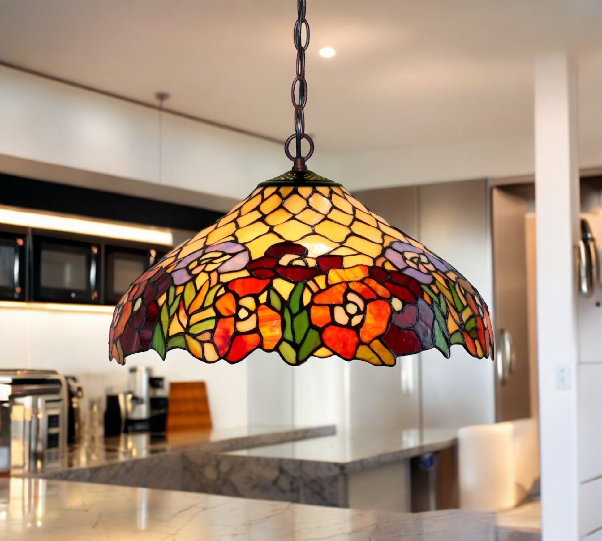 CDH 16" Tiffany Pendant Lamp 40cm shade (16015C)