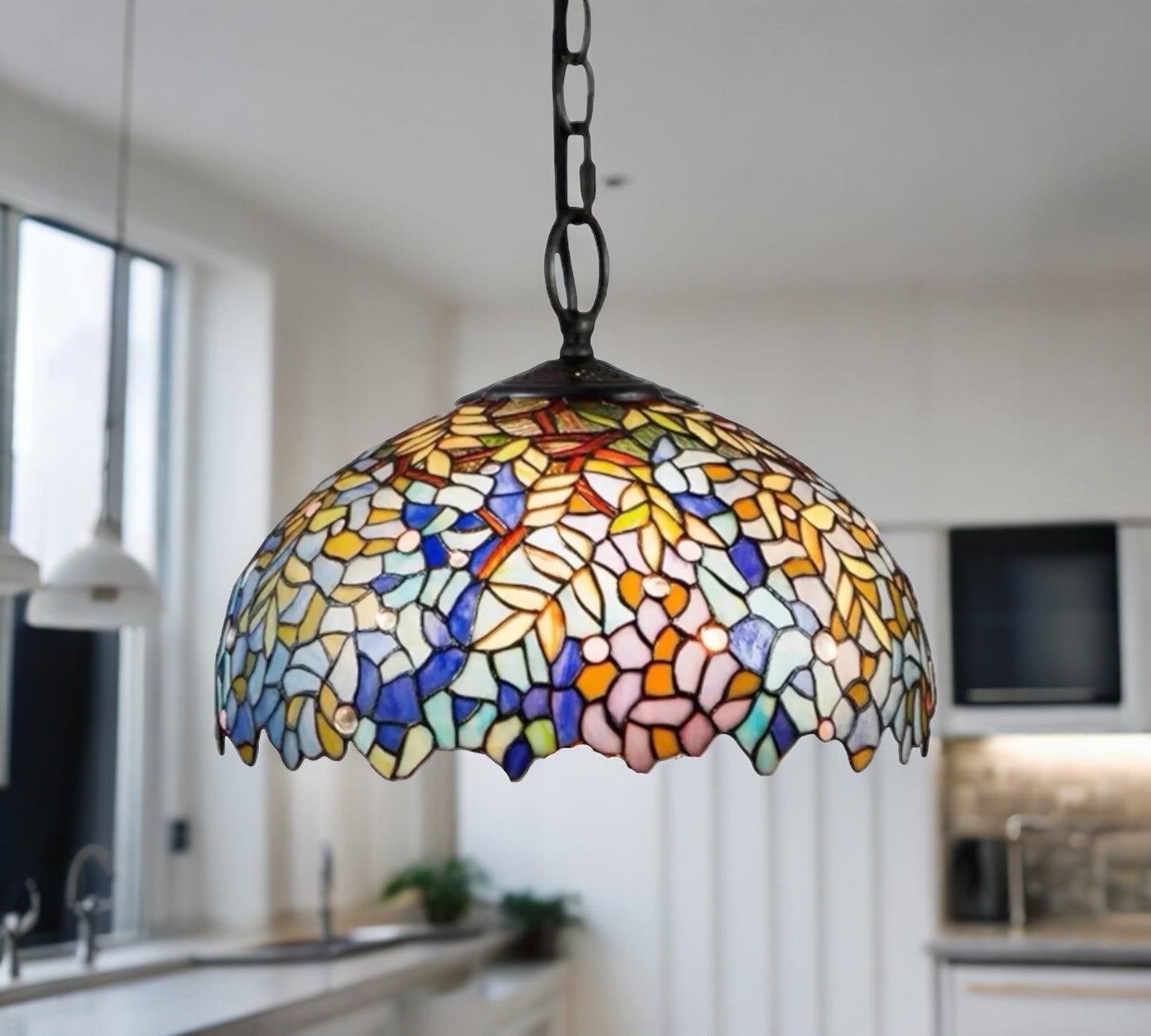 CDH 16" Tiffany Pendant Lamp 40cm shade (16038C)