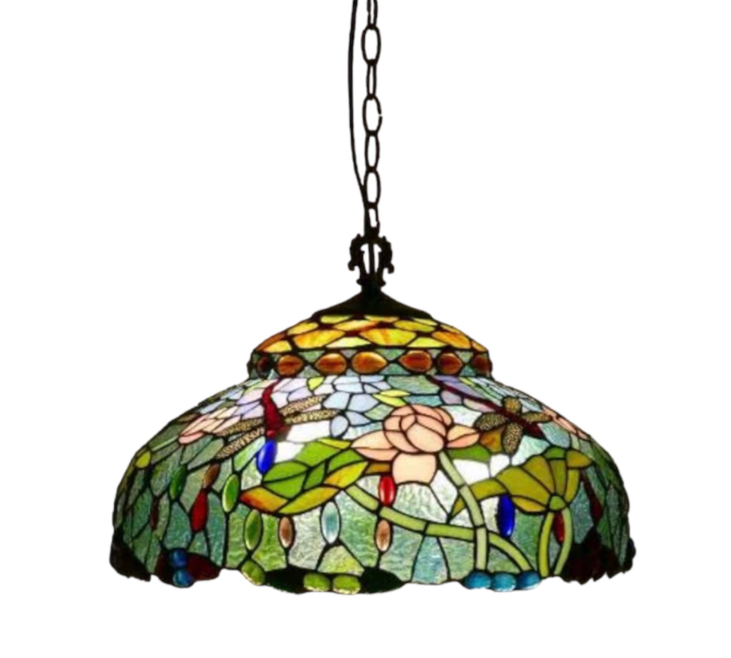 CDH 18" XLARGE Tiffany Pendant Lamp 46cm shade (19003C) 