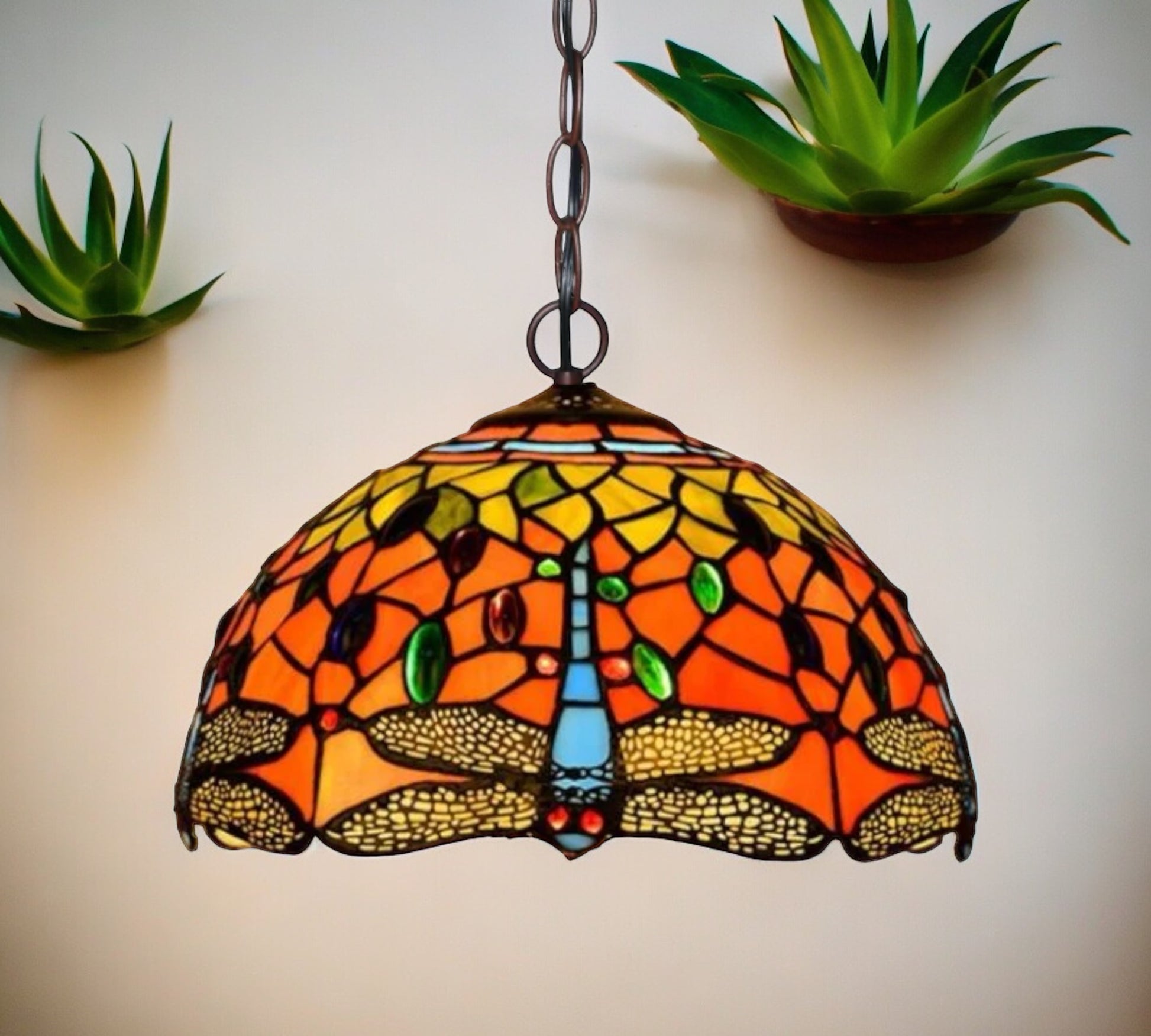 CDH 12" Tiffany Pendant Lamp 30cm shade (12062C)