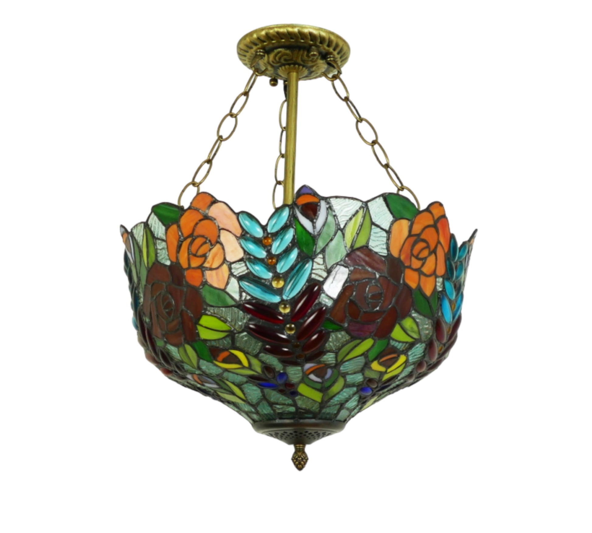CDH 16" Tiffany Pendant Lamp 40cm shade (16112CR)
