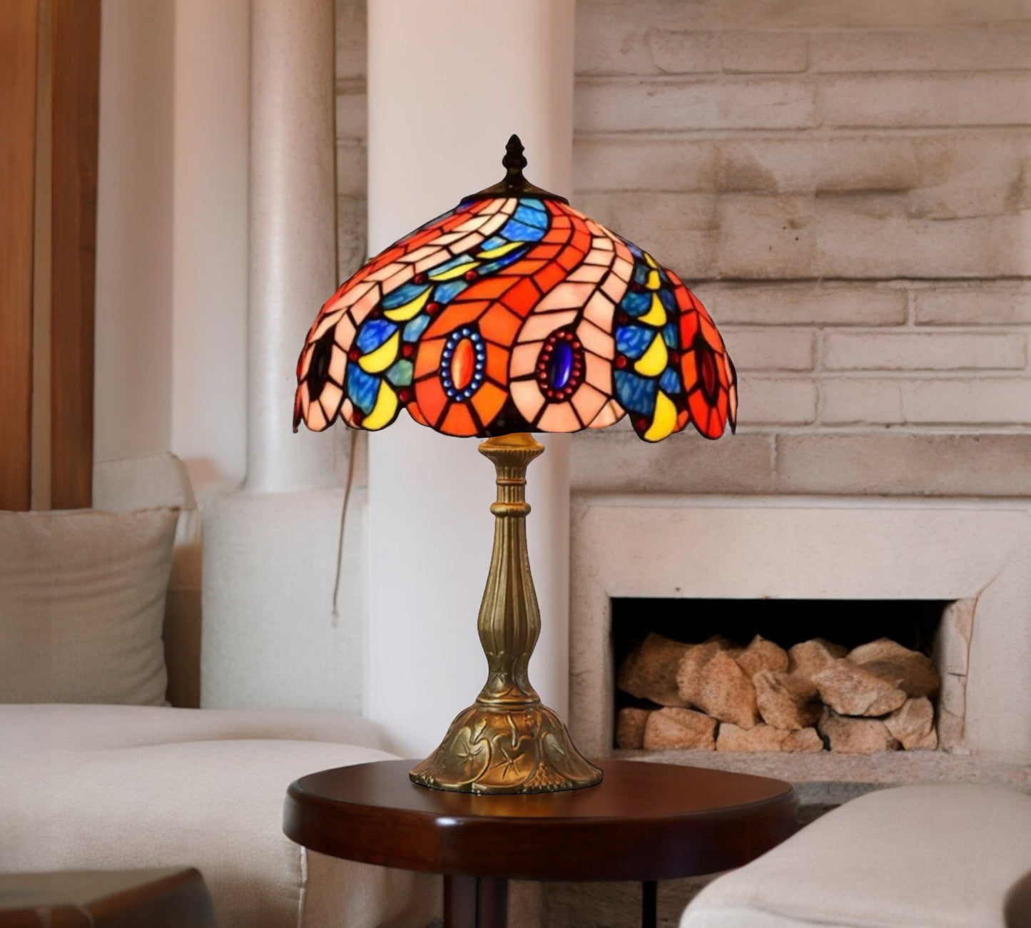 CDH 12" Tiffany Table Lamp (12705)