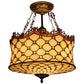 CDH 18" XLARGE Tiffany Pendant Lamp 46cm shade (19009CR)