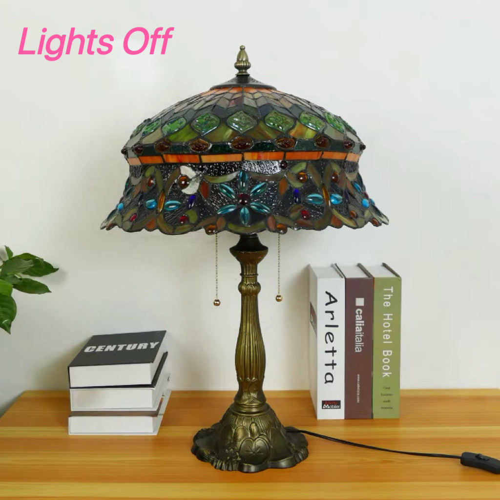 CDH 18" XLARGE Tiffany Table Lamp 46cm Shade (19002T)