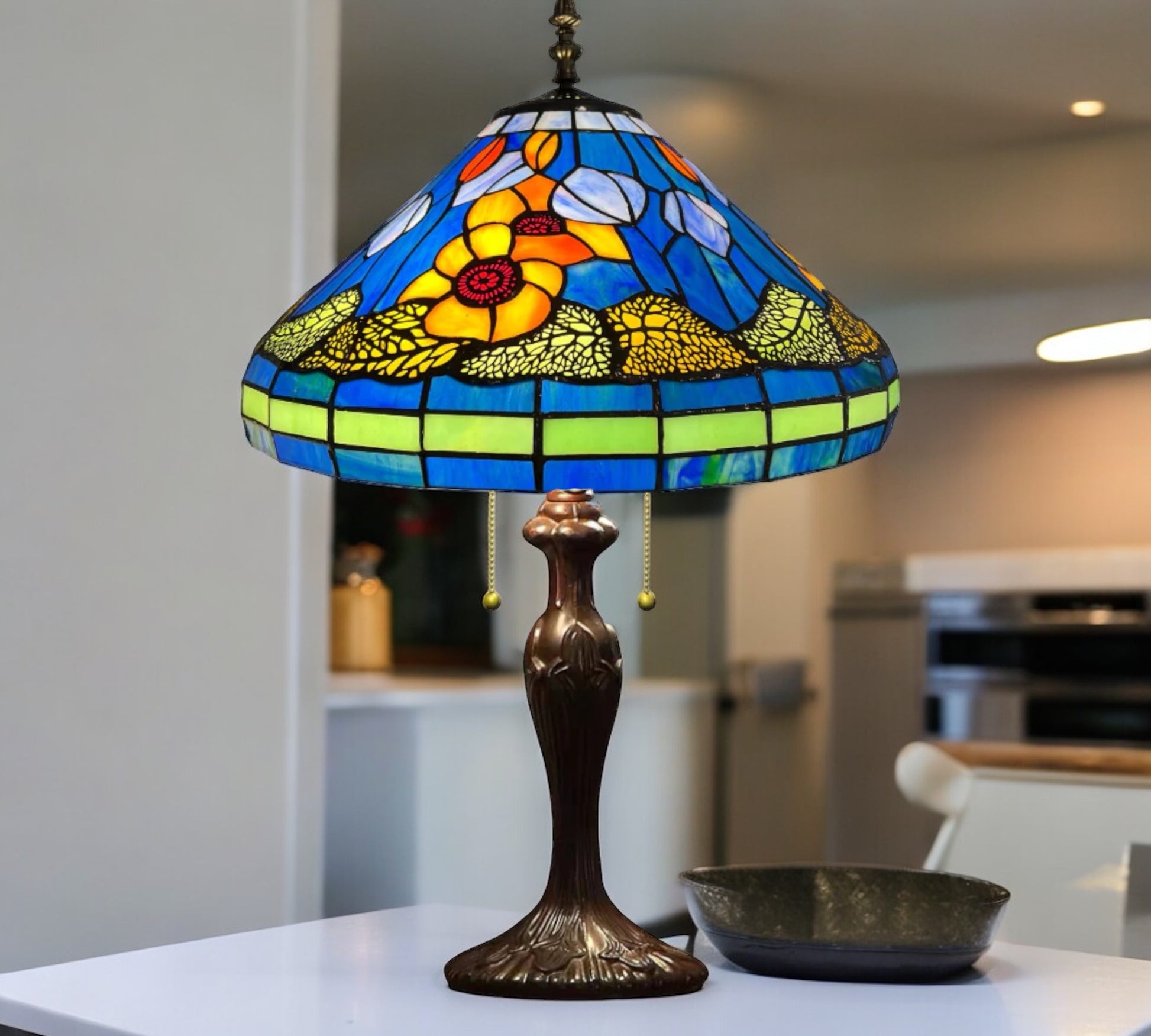 CDH 16" Tiffany Table Lamp 40cm Shade (15029)
