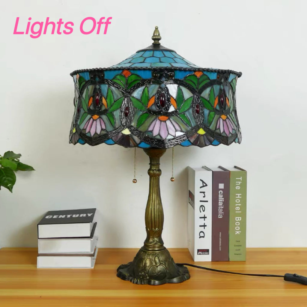 CDH 18" XLARGE Tiffany Table Lamp 46cm Shade (19001T)