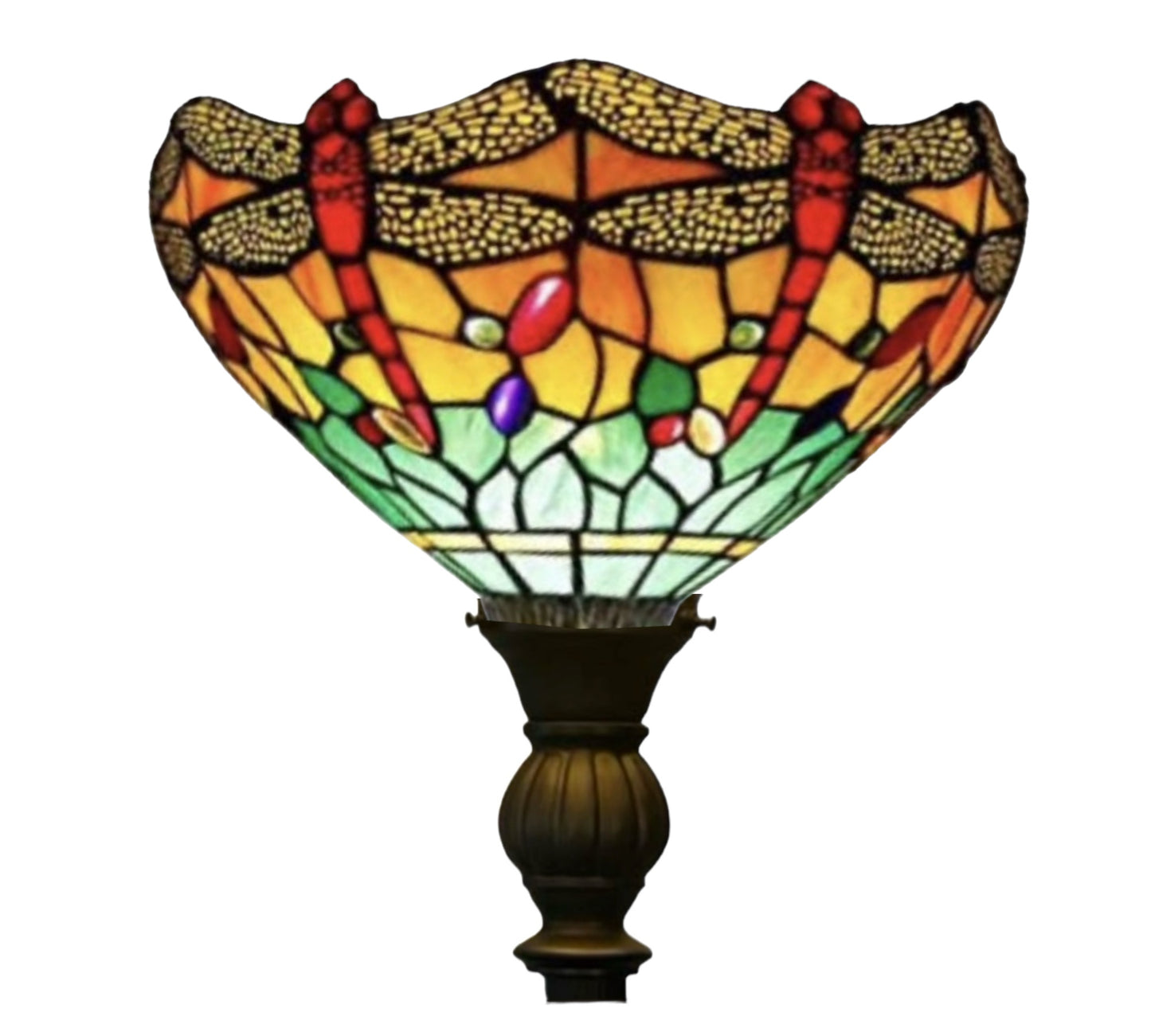 CDH Tiffany Torchiere Floor Lamp (12060H) 12" 30CM Shade
