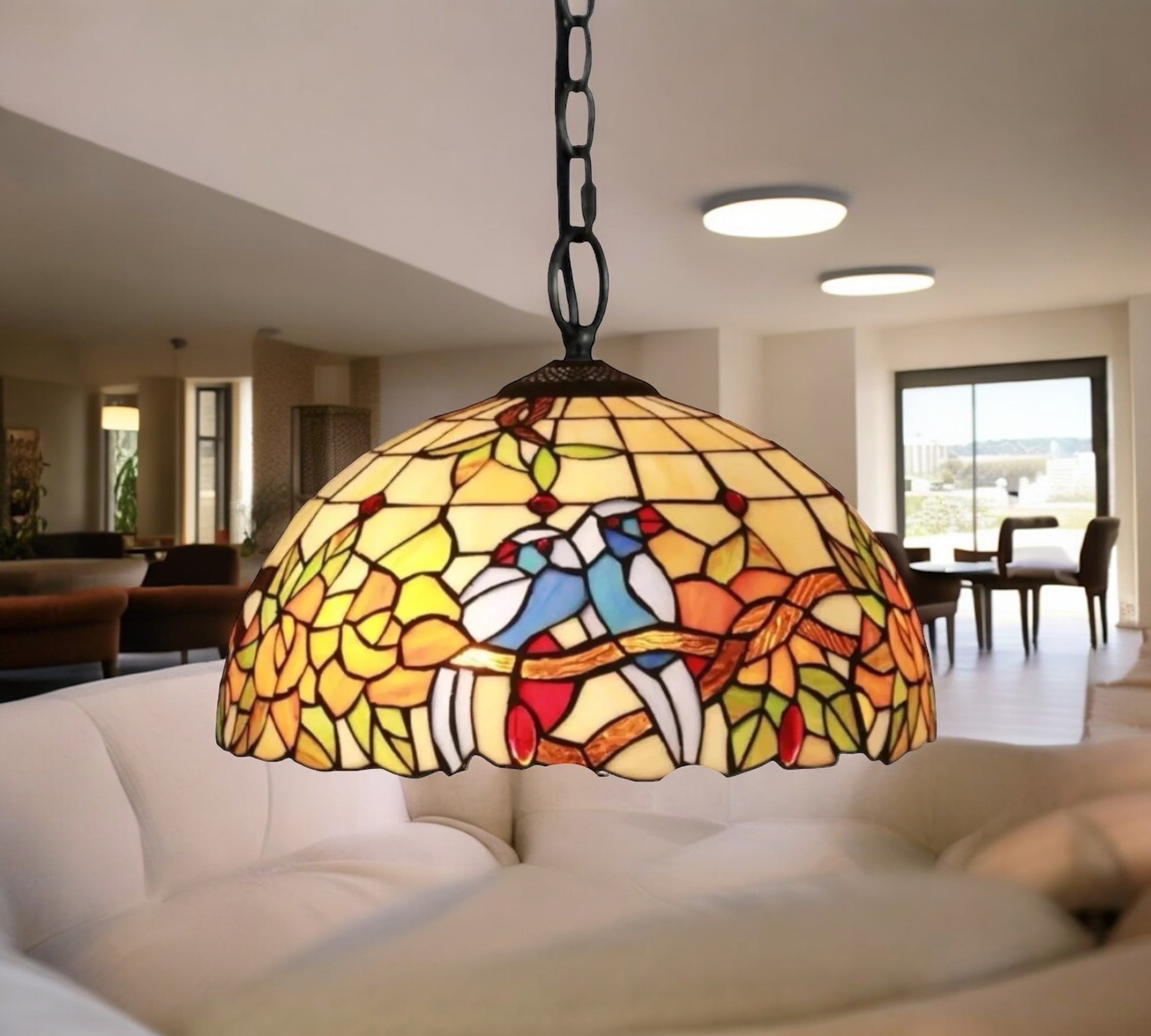 CDH 16" Tiffany Pendant Lamp 40cm shade (16056C)