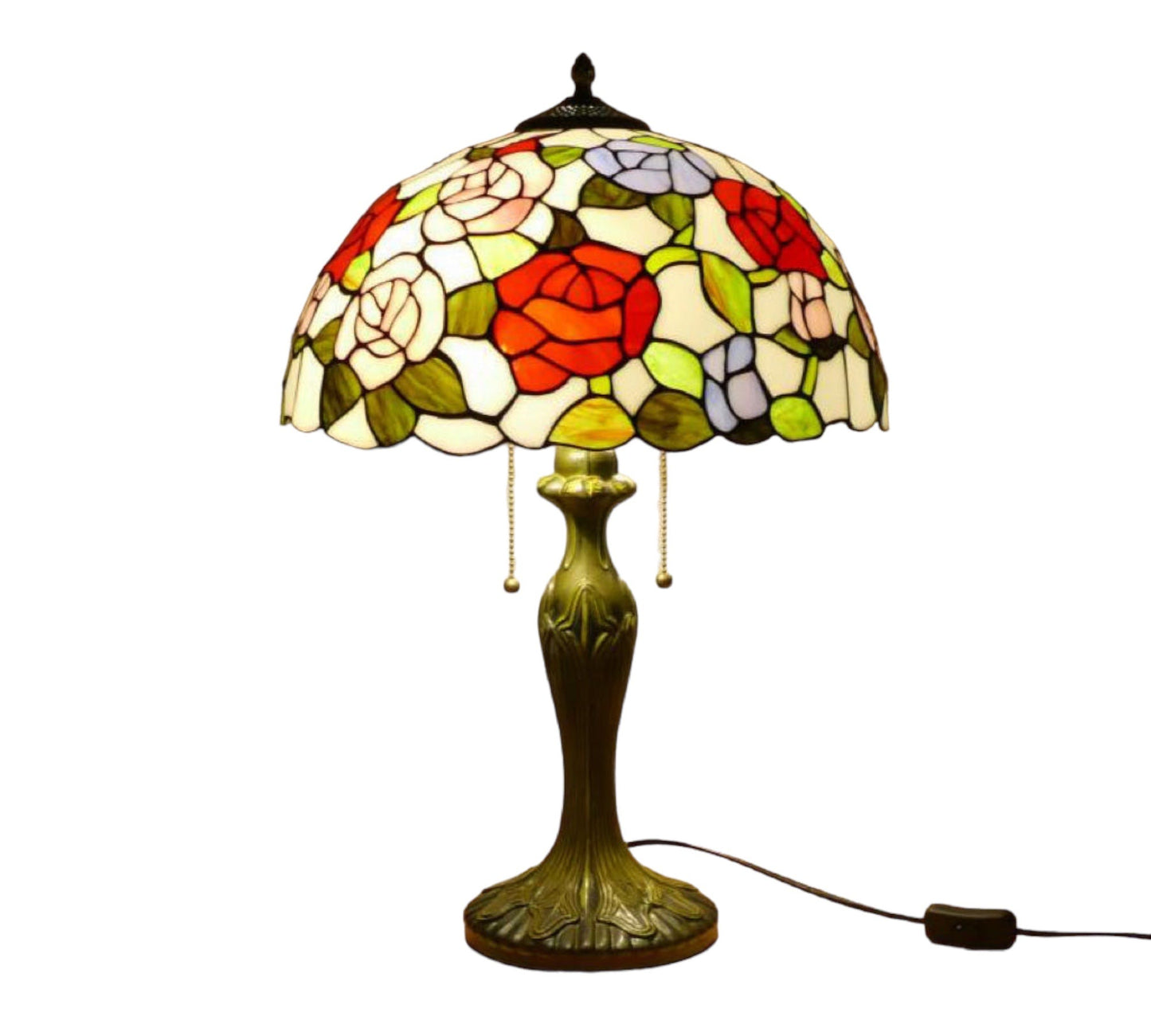 CDH 16" Tiffany Table Lamp 40cm Shade (15018)