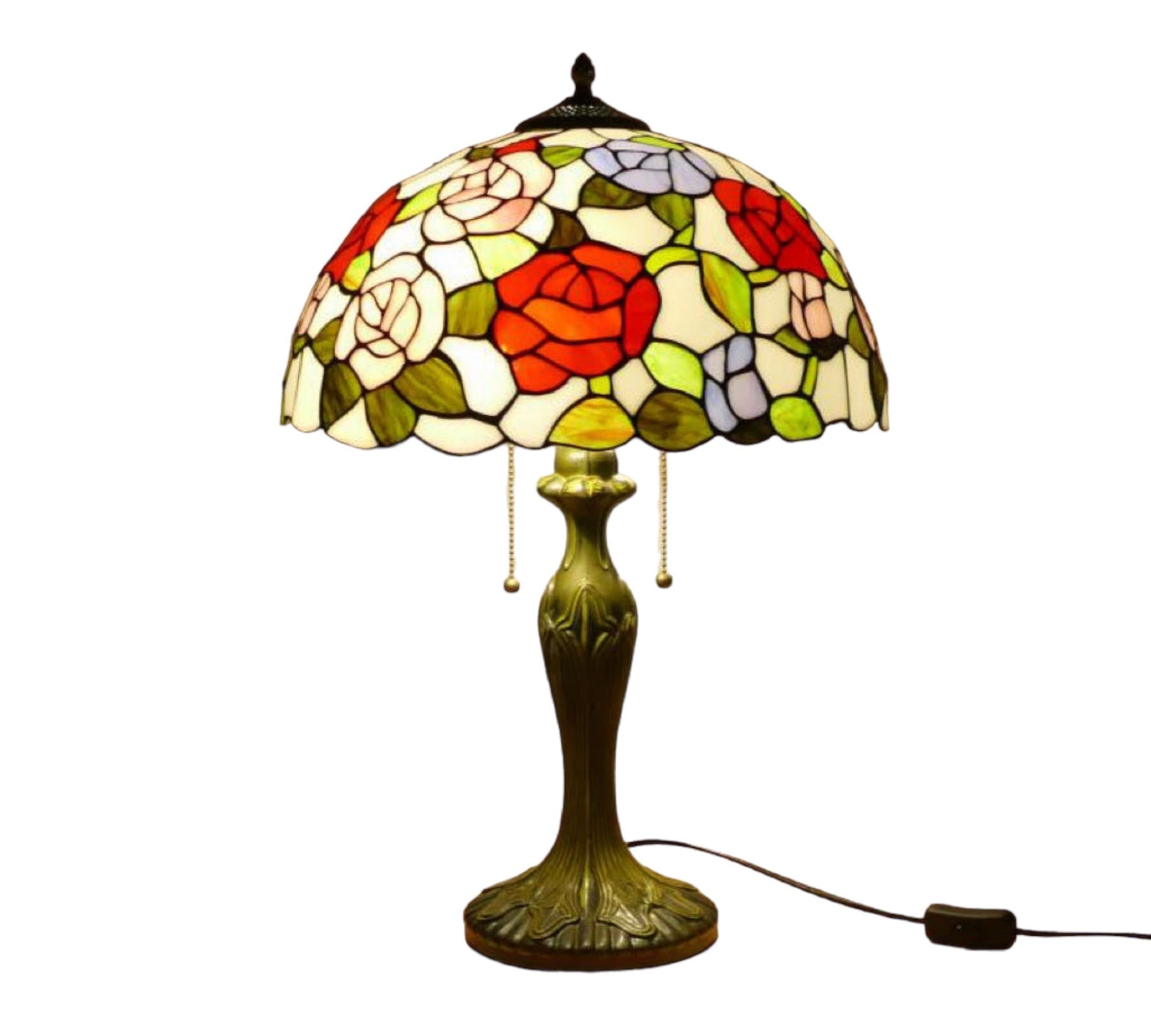 CDH 16" Tiffany Table Lamp 40cm Shade (15018)